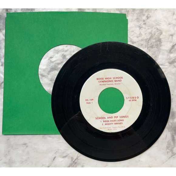Boise High School Pep Songs 45 RPM Idaho Symphonic Band Record Private Press - Picture 3 of 6